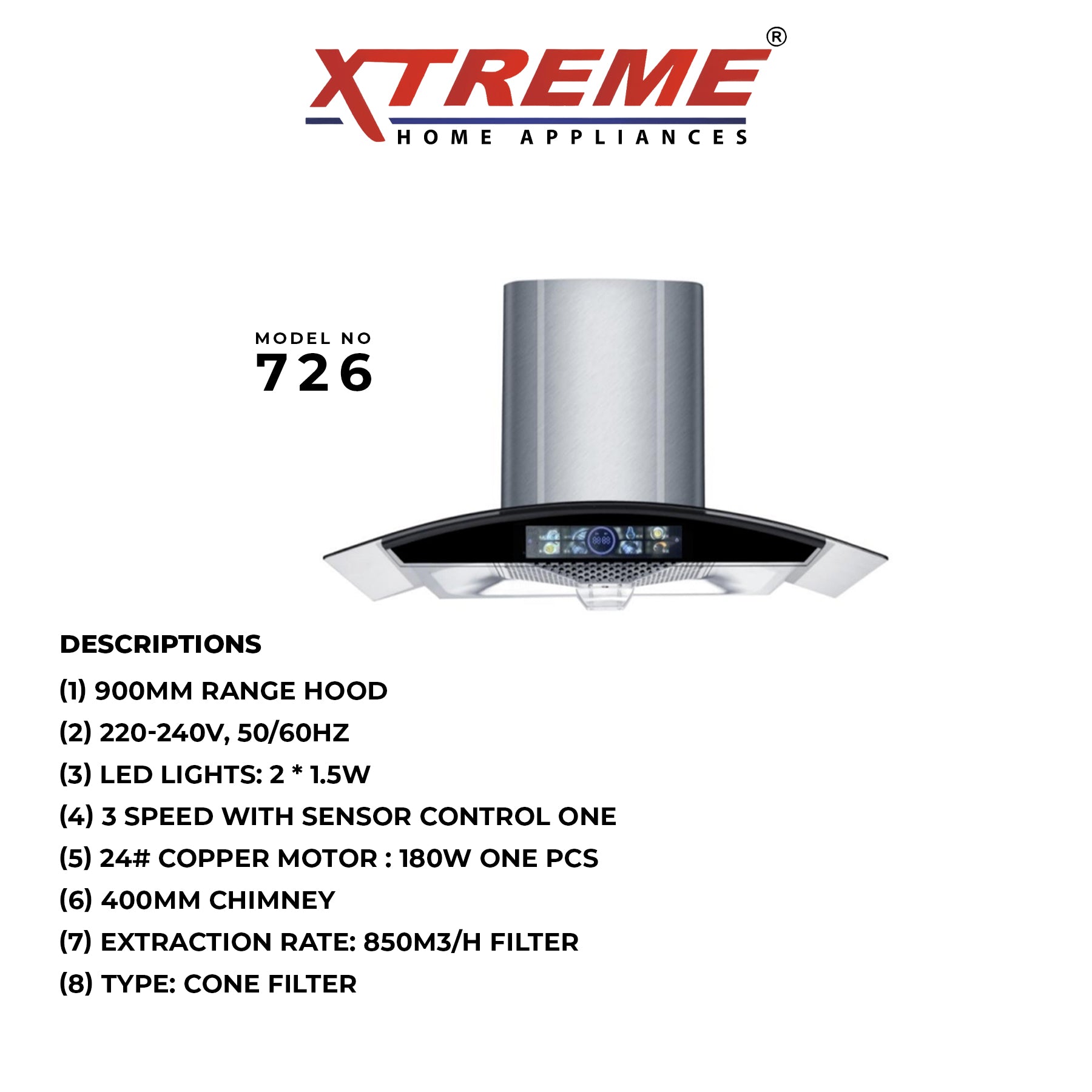 Xtreme Kitchen Hood XTREME