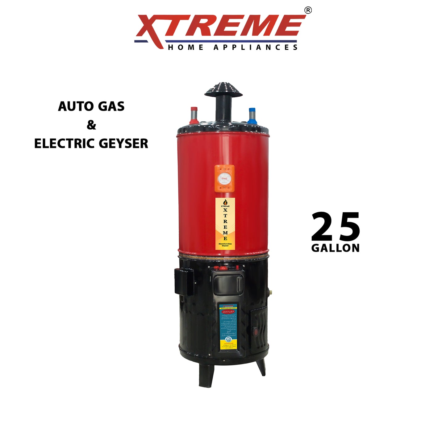 Xtreme Auto Gas & Electric Geyser 25 Gallon XTREME