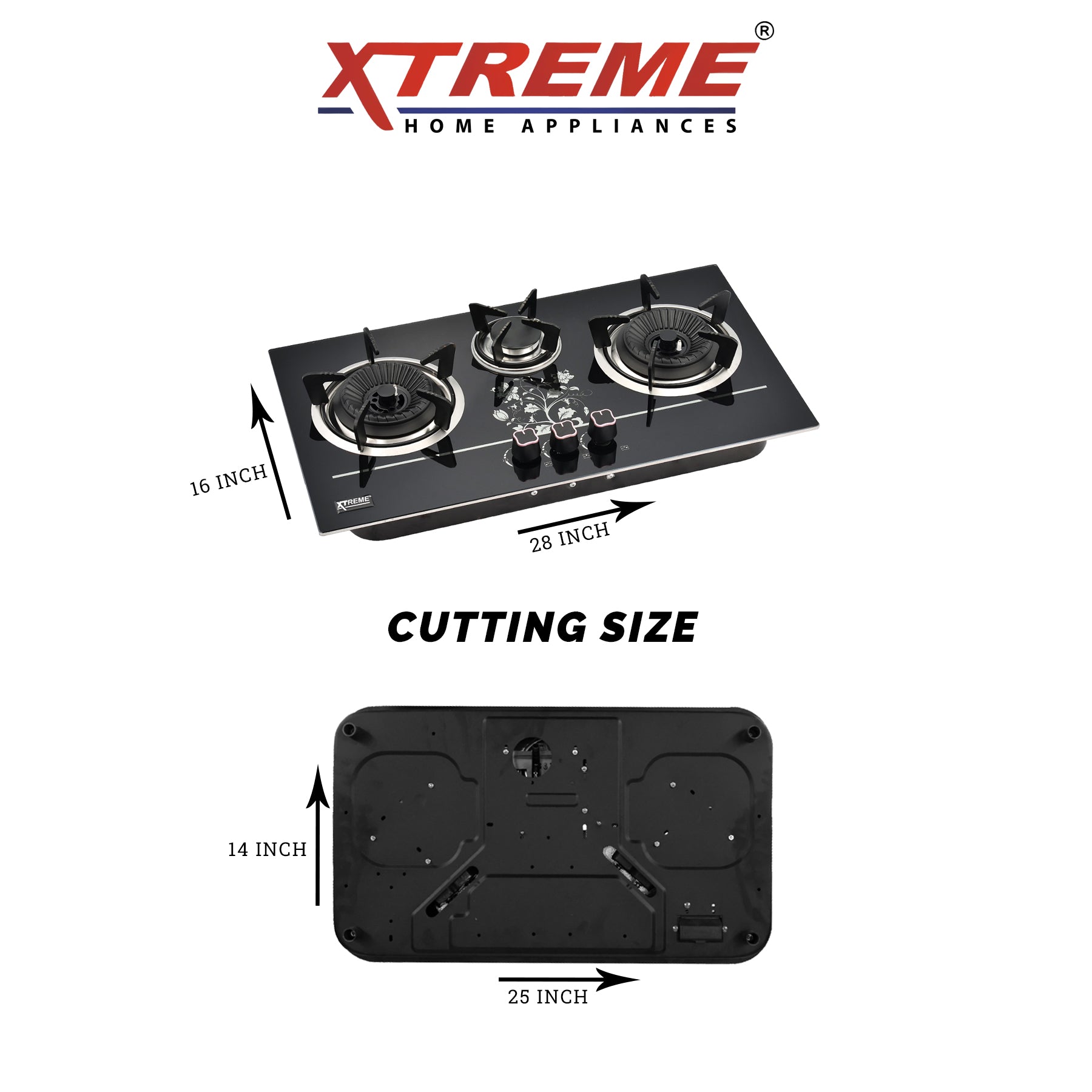 Gas Hob Model No 421 XTREME