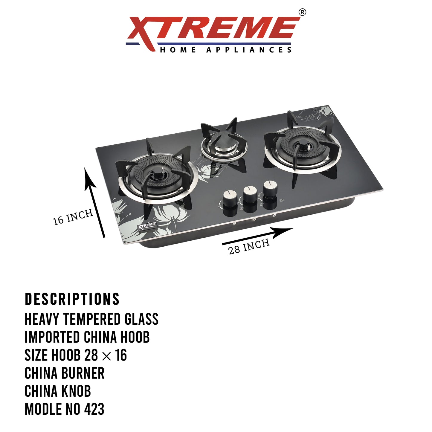 Kitchen Hob Model No 423 XTREME