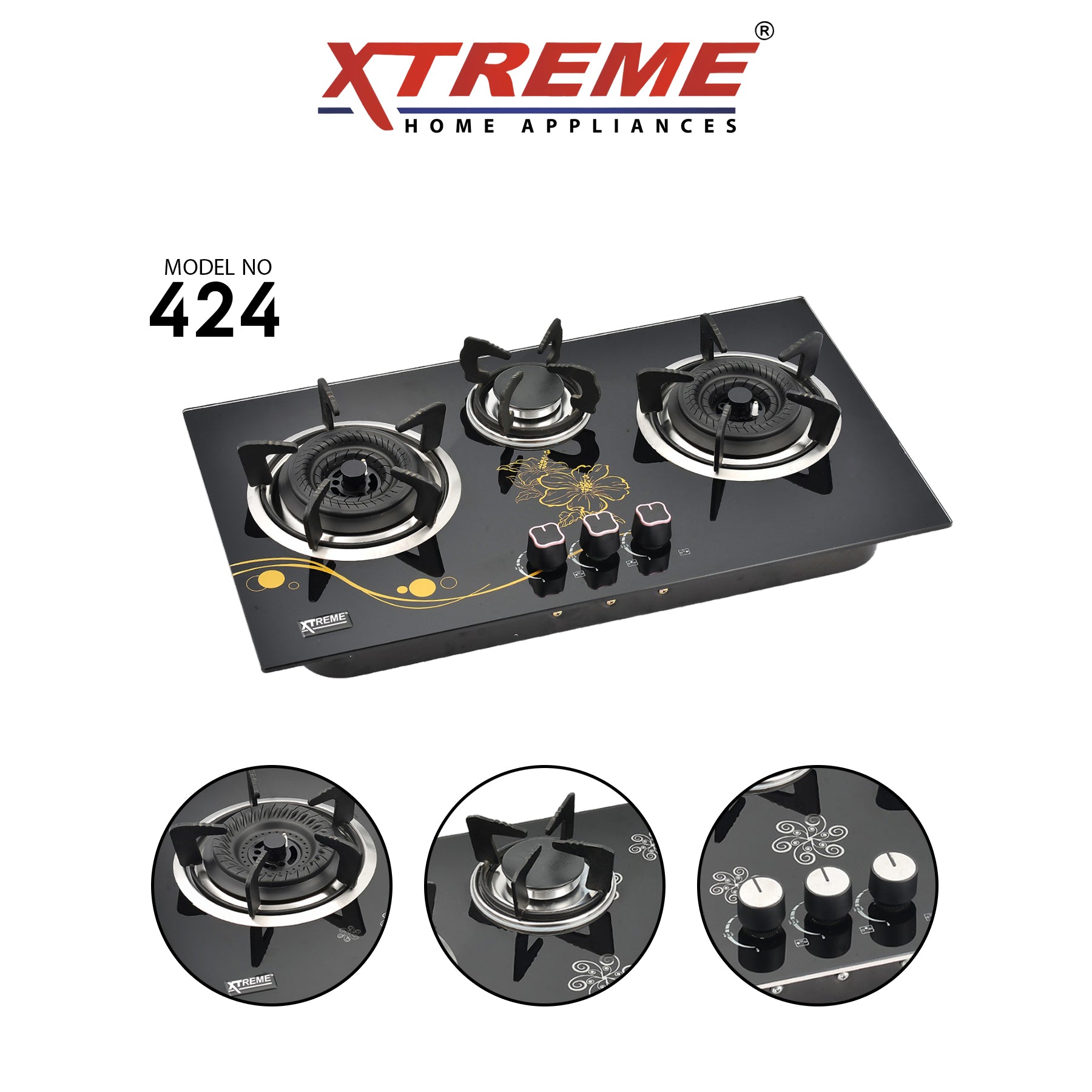 Gas Hob Model No 424 XTREME