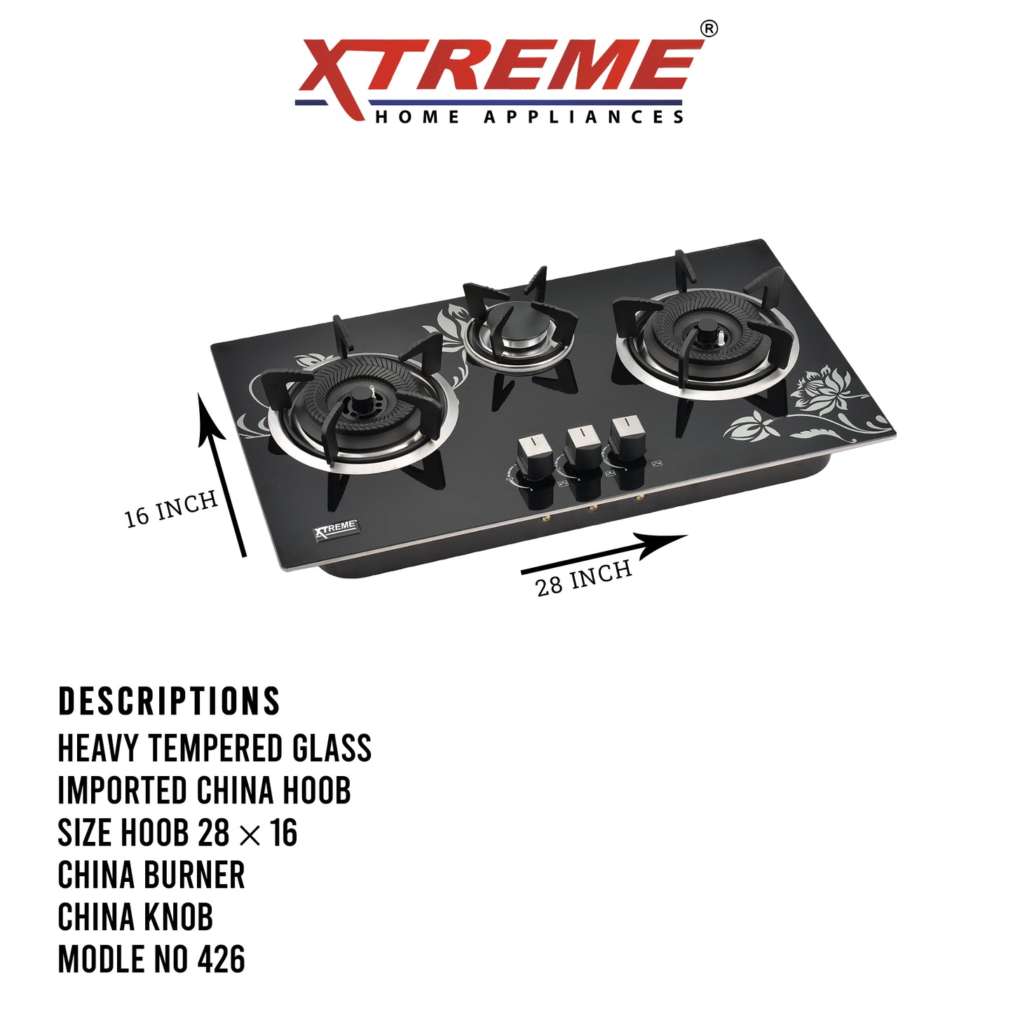 Kitchen Hob Model No 426 XTREME