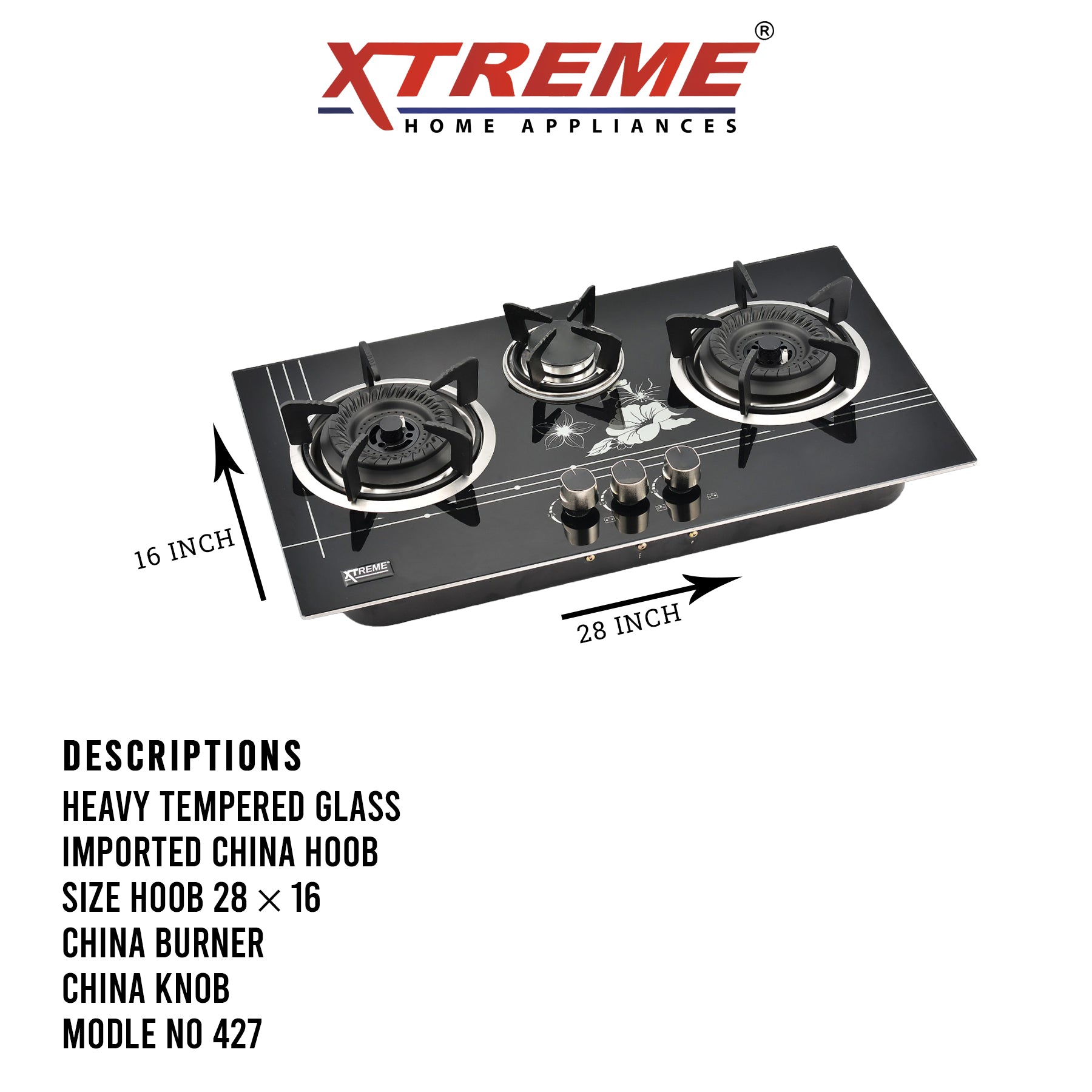 Kitchen Hob Model No 427 XTREME