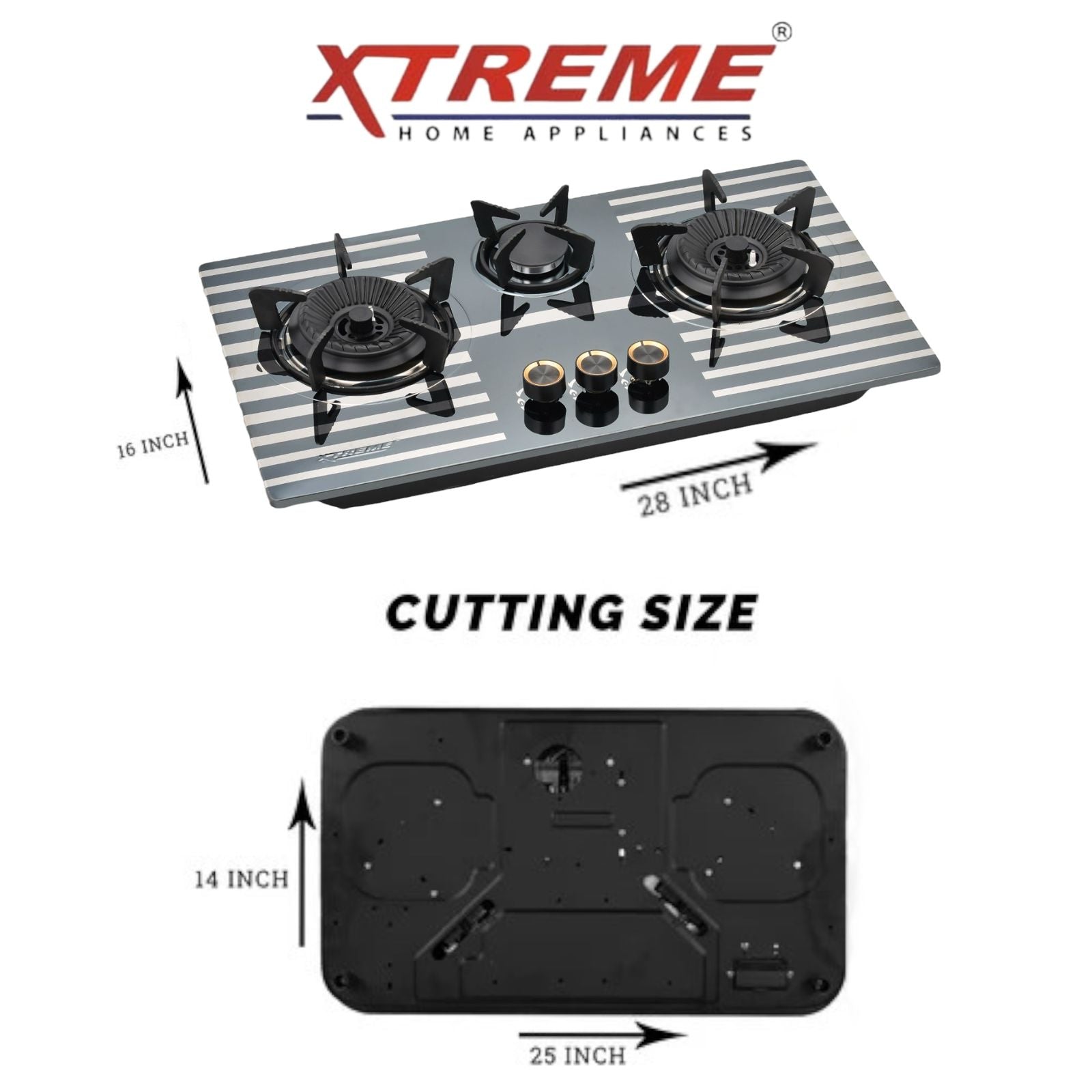 Gas Hob Model No A-137 XTREME