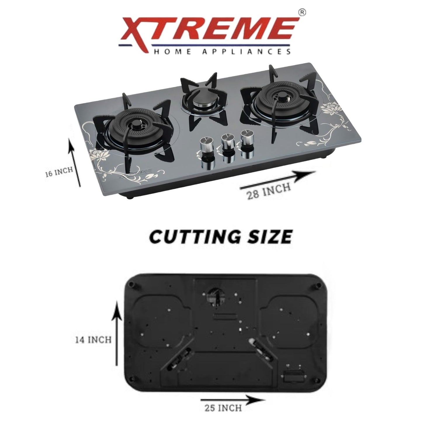 Gas Hob Model No A-140 XTREME