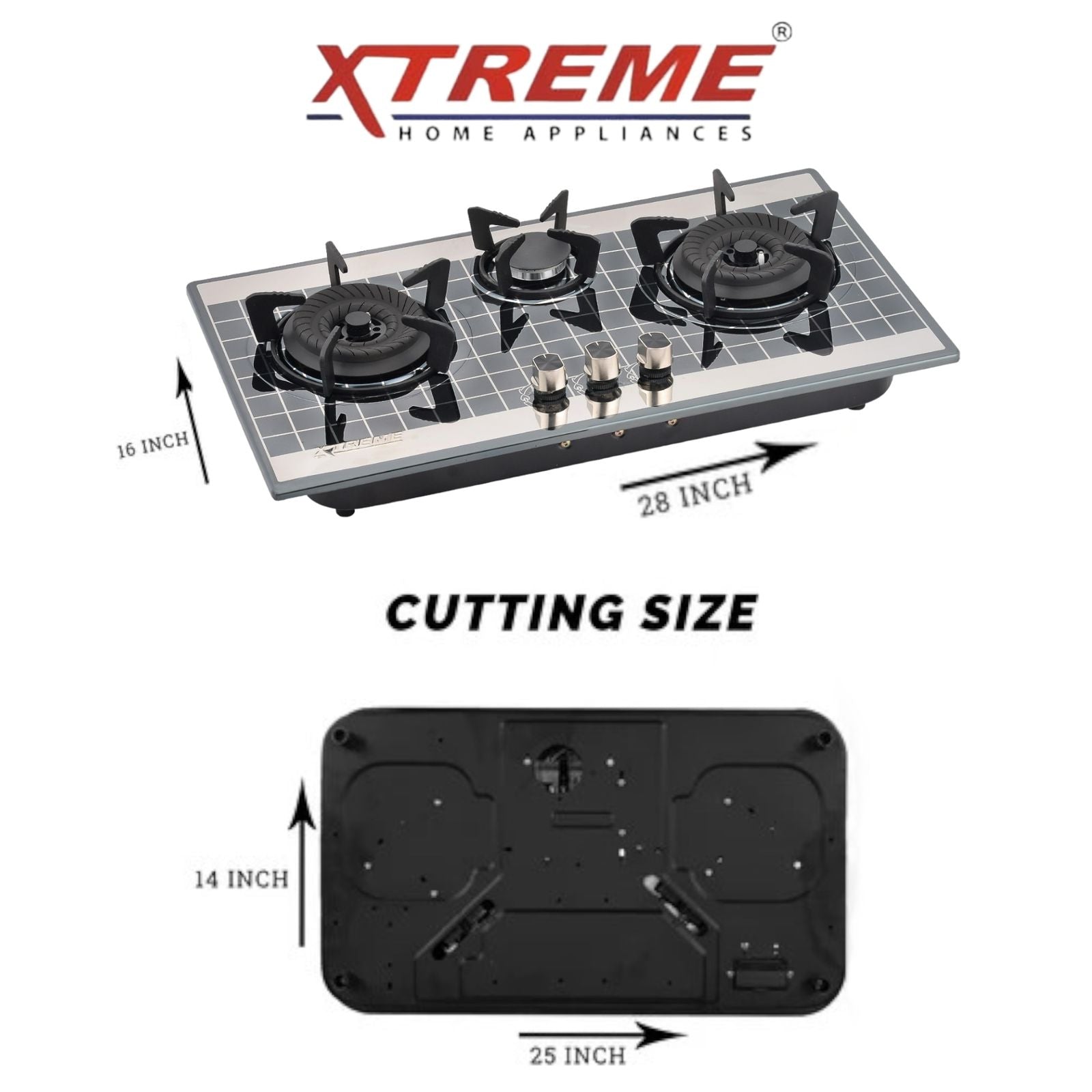 Gas Hob Model No A-141 XTREME