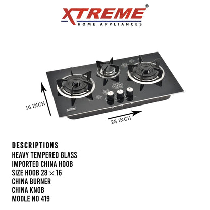 Gas Hob Model No 419 XTREME