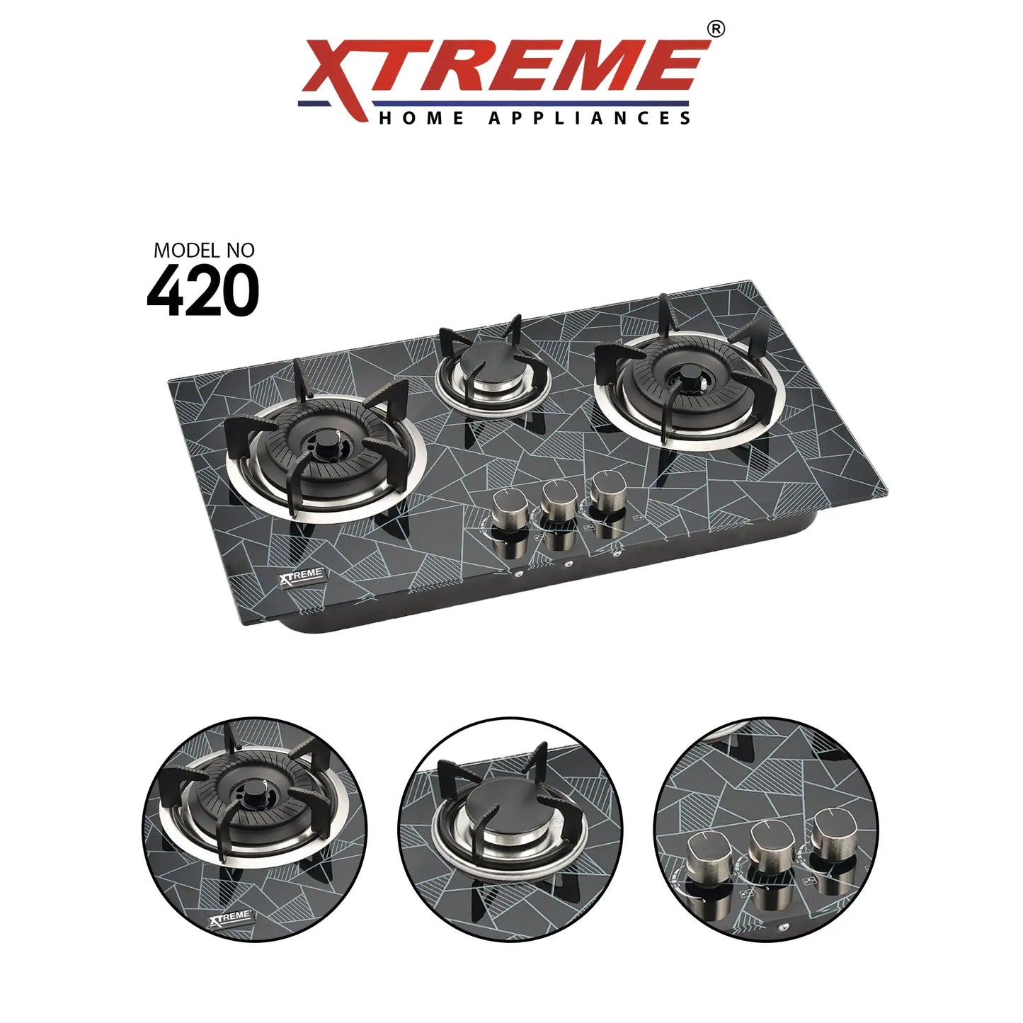 Gas Hob Model No 420 XTREME