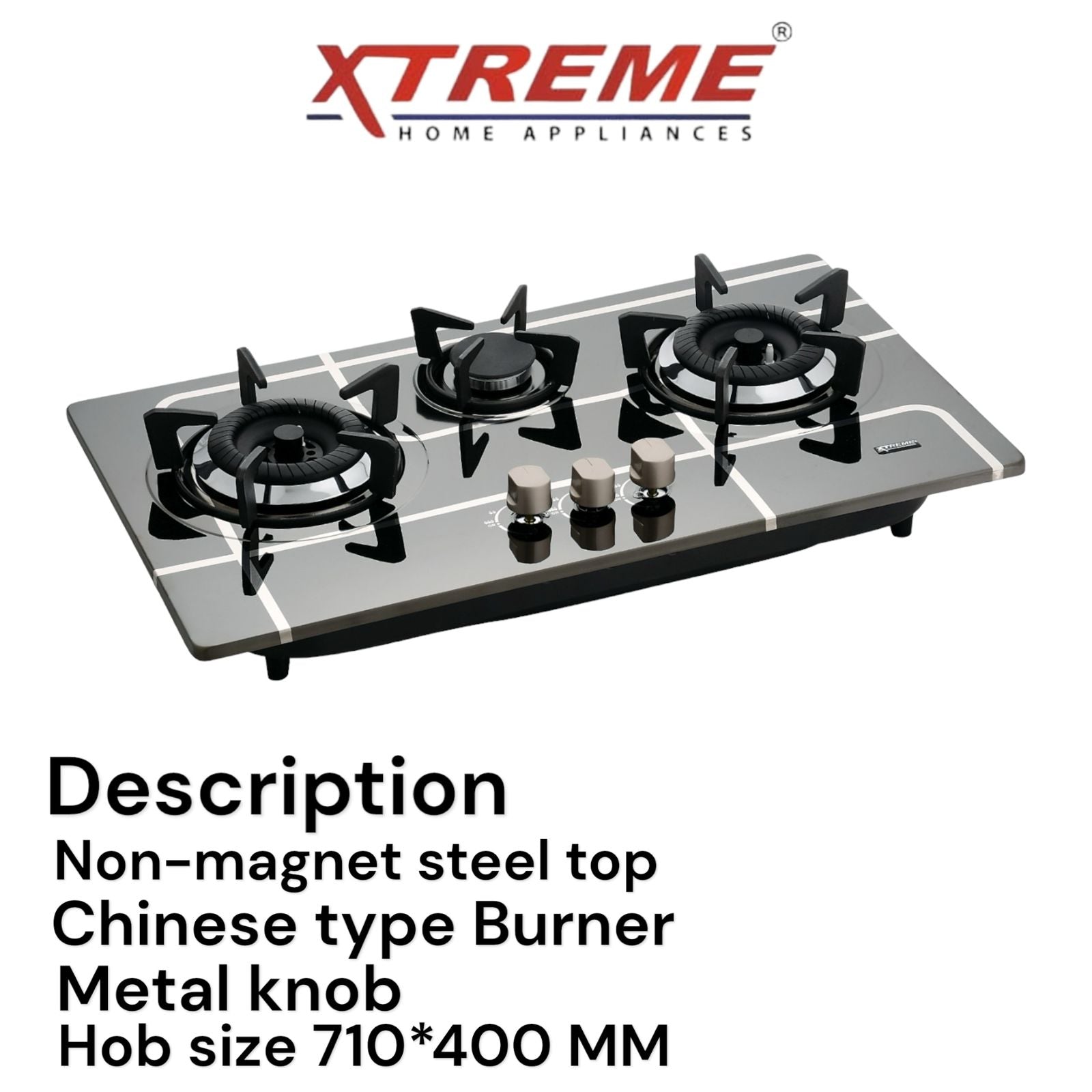 Gas Hob Model No A-100 XTREME