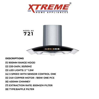 Kitchen Hood Model No 721 XTREME