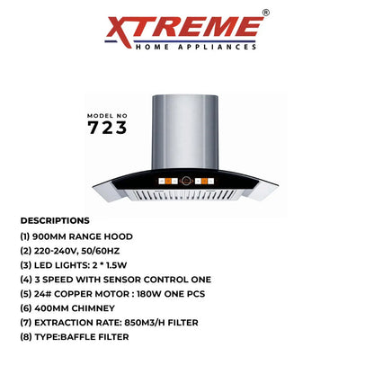 Kitchen Hood Model No 723 XTREME