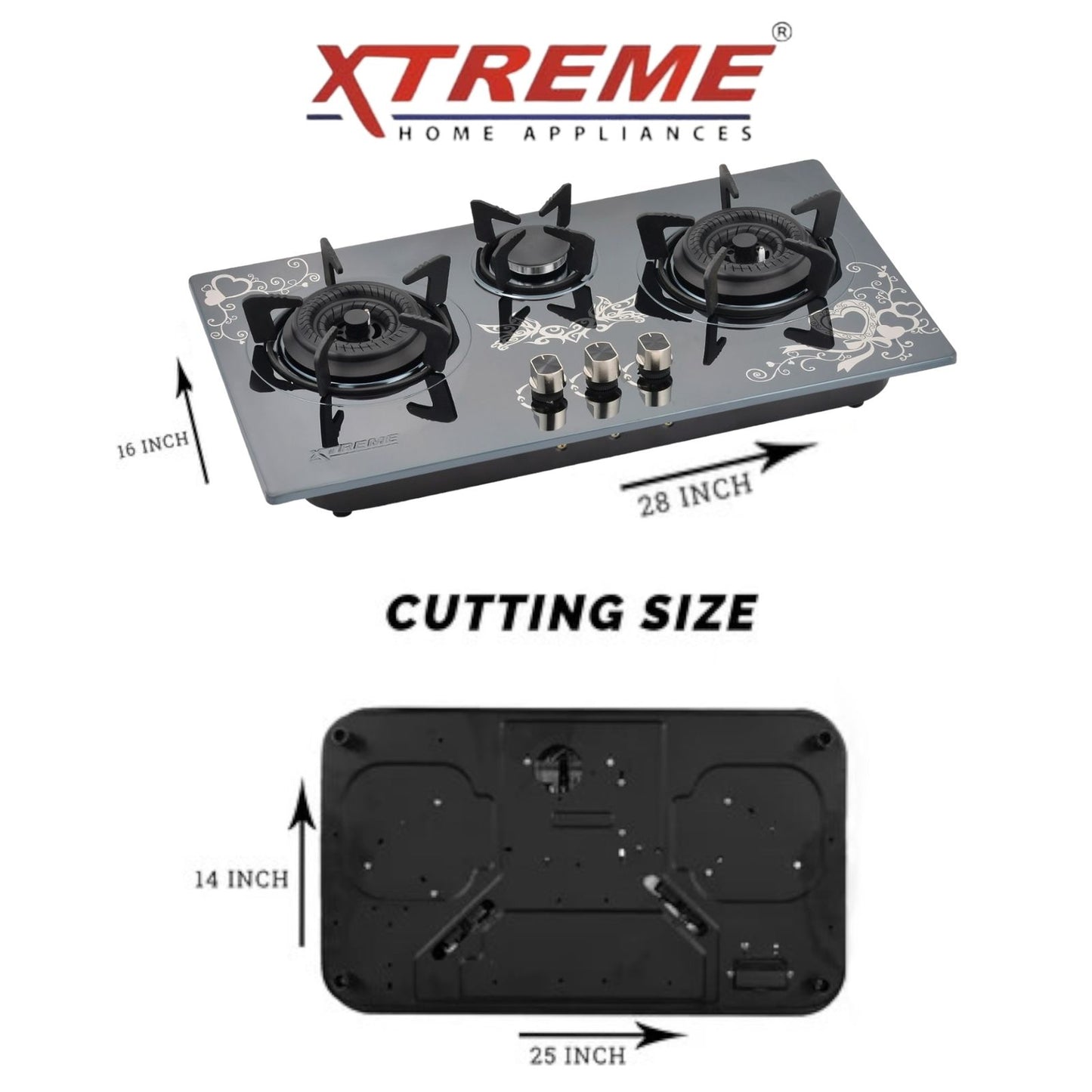 Gas Hob Model No A-139 XTREME