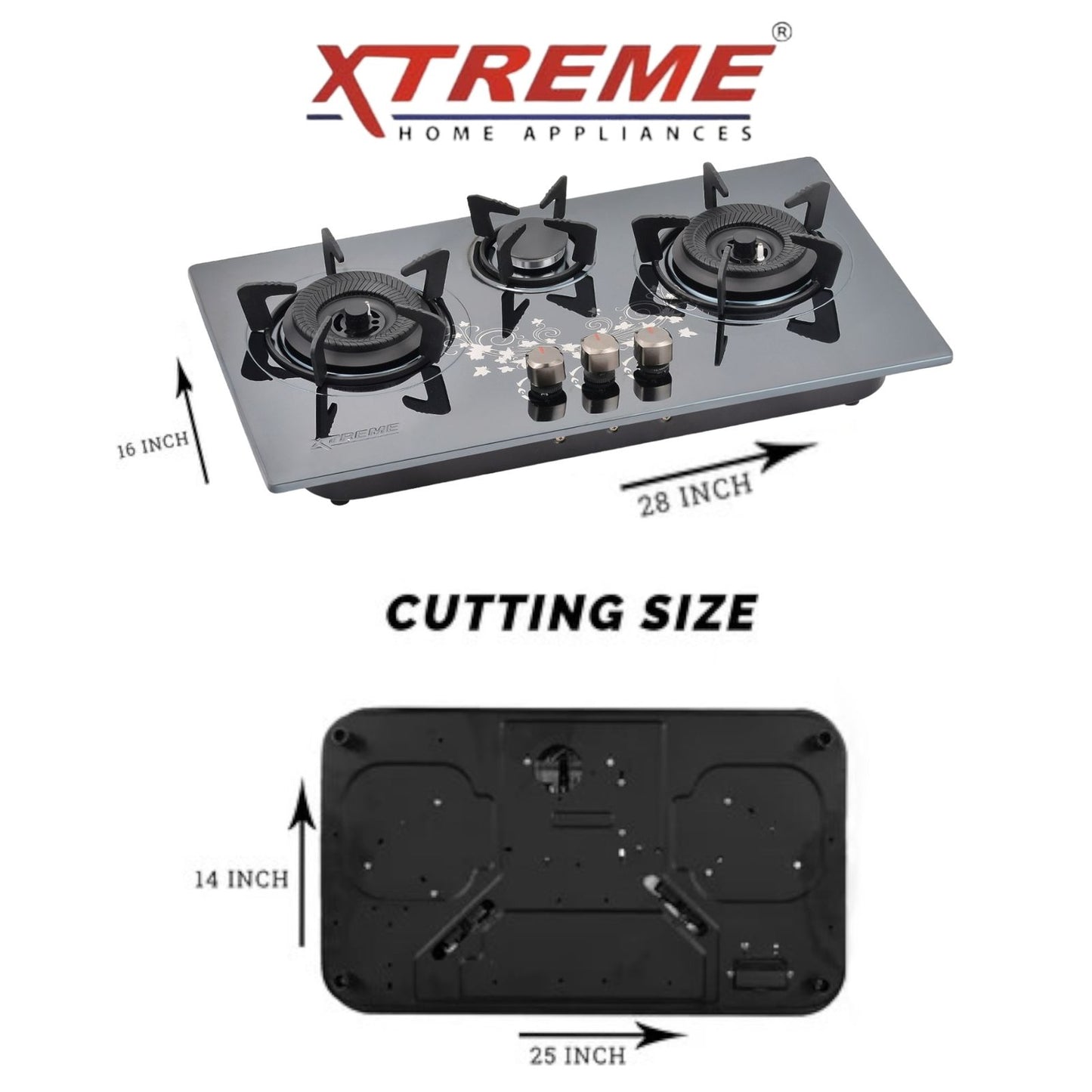 Gas Hob Model No A-143 XTREME