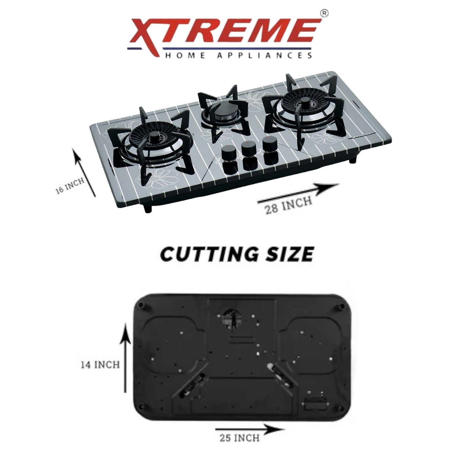 Gas Hob Model No A-84 XTREME